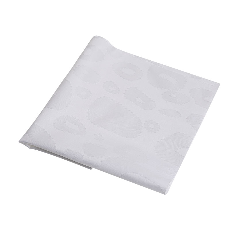 300T bomulls ren hvit Sateen Jacquard Hotel Bedlinen -stoff